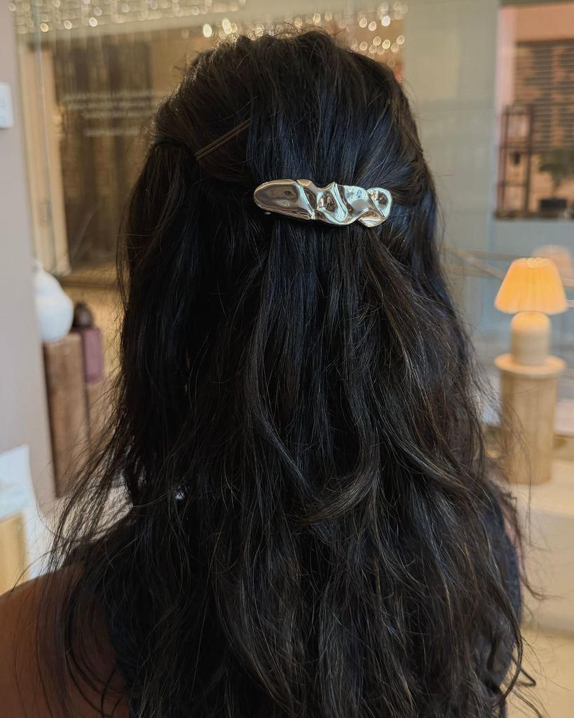 Textured Metal Hair Clip