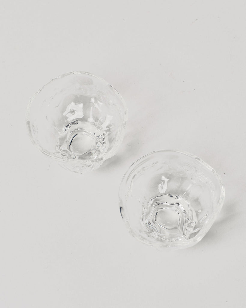 irregular handmade glass vessel