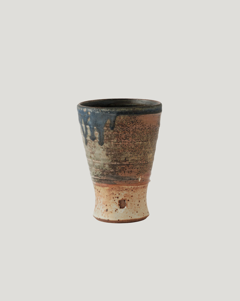Stoneware Cup in Shino, Matte White, and Val’s Baby Blue