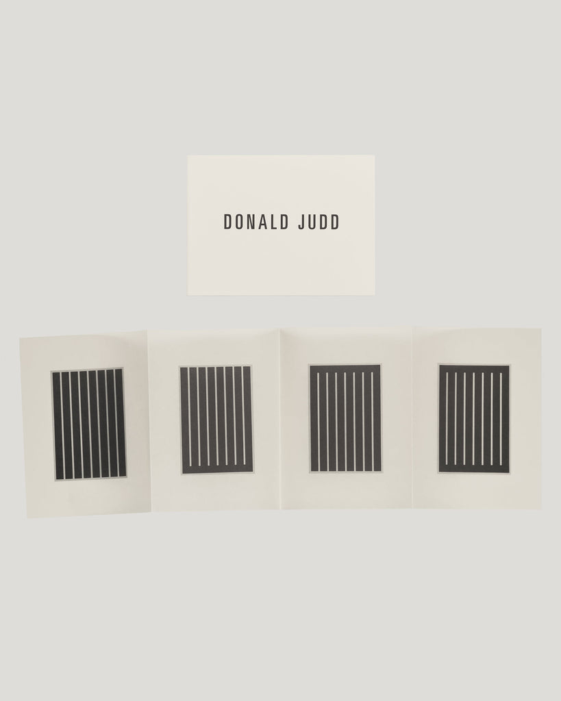 Original opening invitation card for Donald Judd