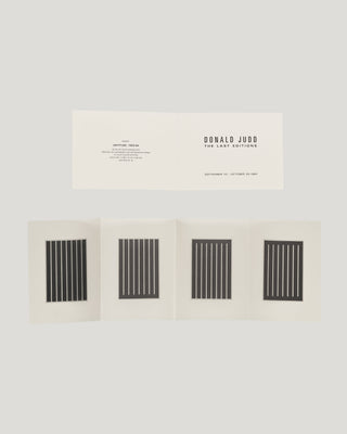 Original opening invitation card for Donald Judd