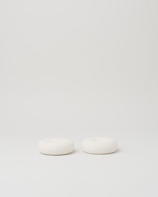 Donut Candle Holder, Crema Marfil Marble