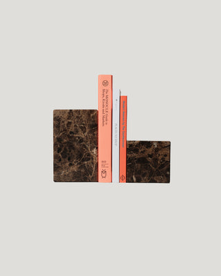 Marble Asymmetric Book Ends