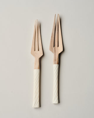 Wooden Fork Set