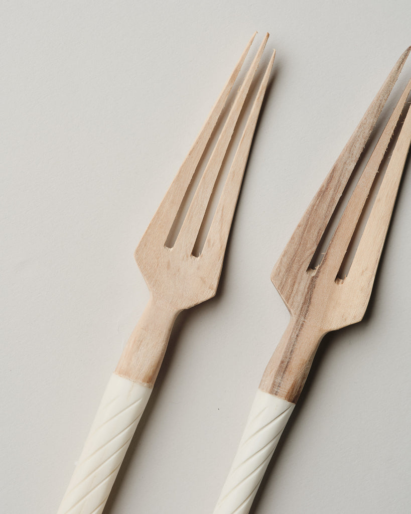 Wooden Fork Set