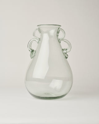 Double Handle Blown Glass Vase