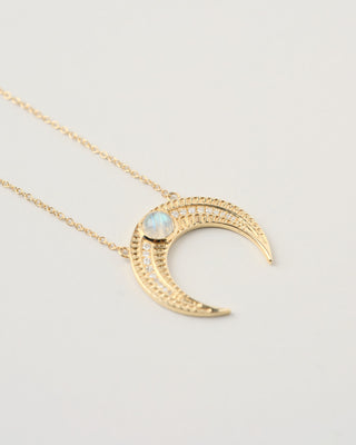 Laboradorite Large Horn Necklace