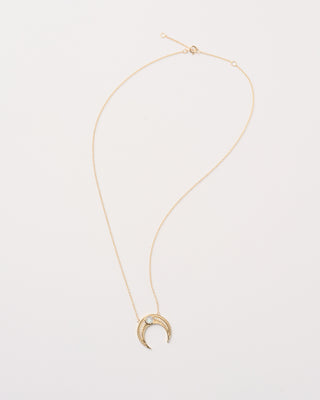 Laboradorite Large Horn Necklace
