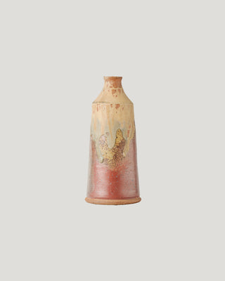 Red - Wheel thrown stoneware bottle