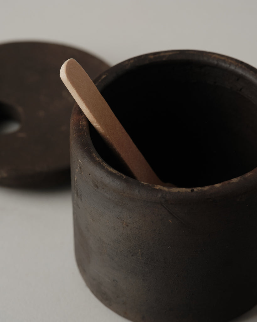 Lidded Terracotta Salt Cellar