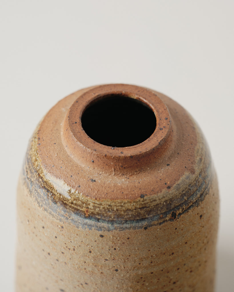 Speckled Stoneware Lidded Jar