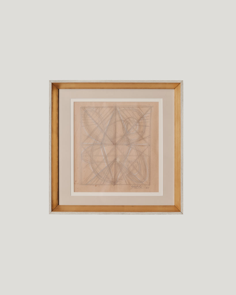 Frank Stella Pencil on Paper