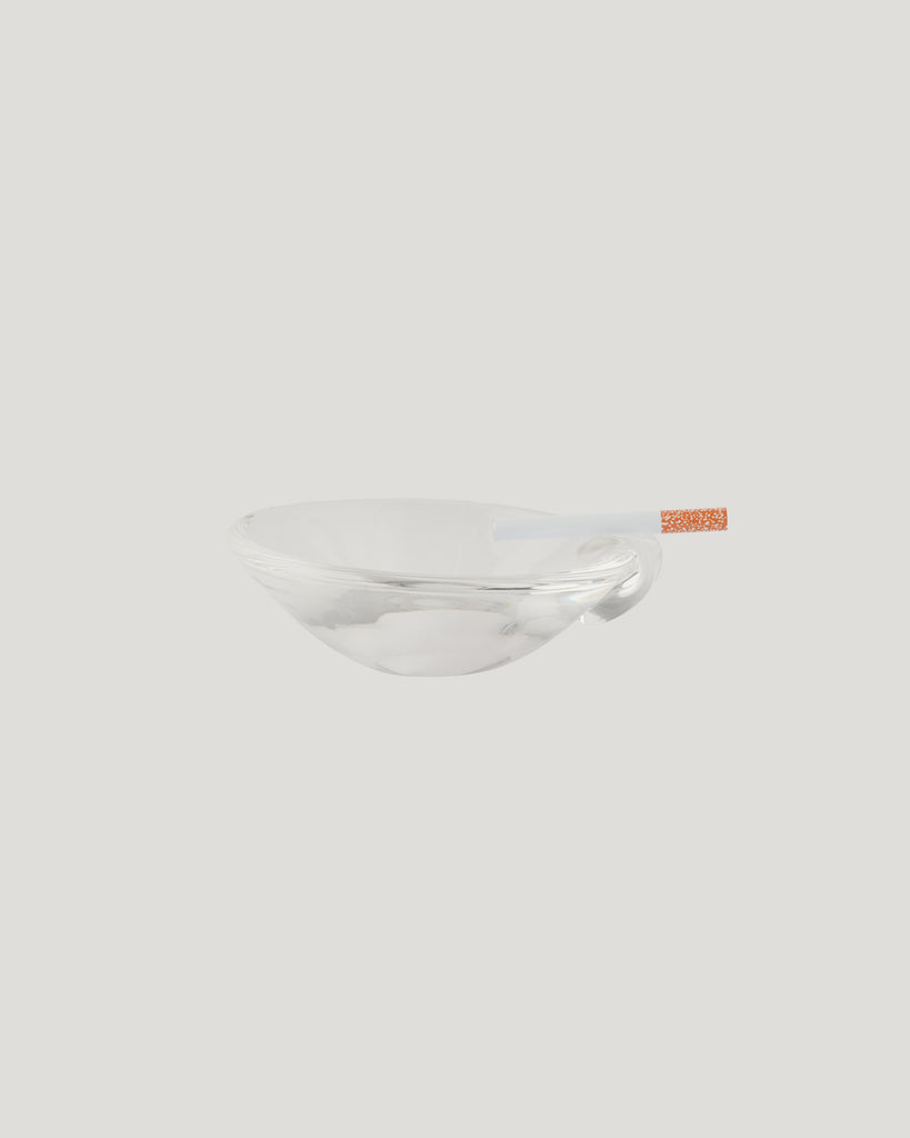 Vintage Sloped Bowl Crystal Ashtray