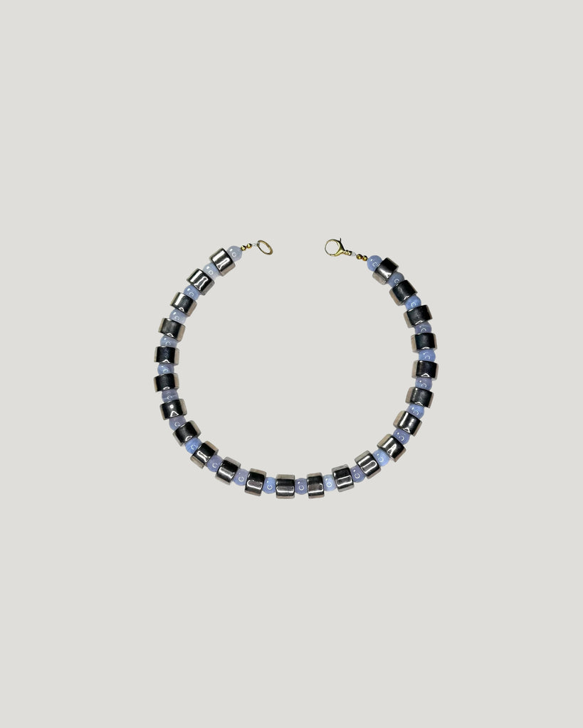 SUNDRY B2. COIN, BLUE LACE AGATE