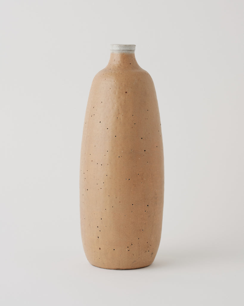 Vintage Light Brown Bottle Vase