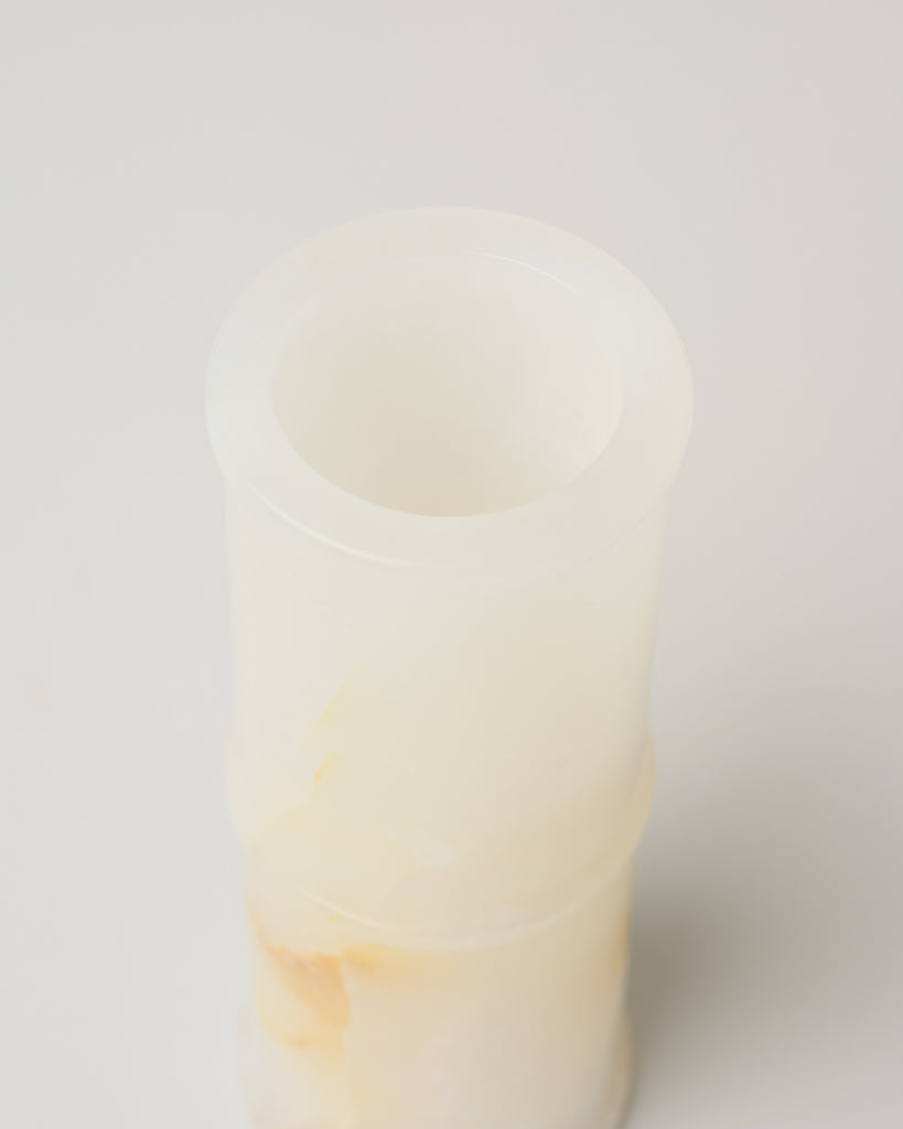Jasper Vase, White Onyx