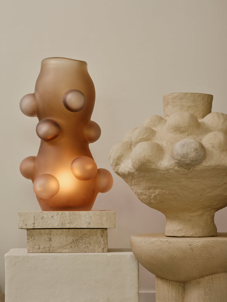 Bubbled Lamp, Amber