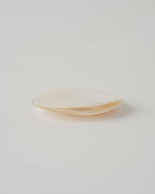 4-inch mother of pearl plate for serving caviar