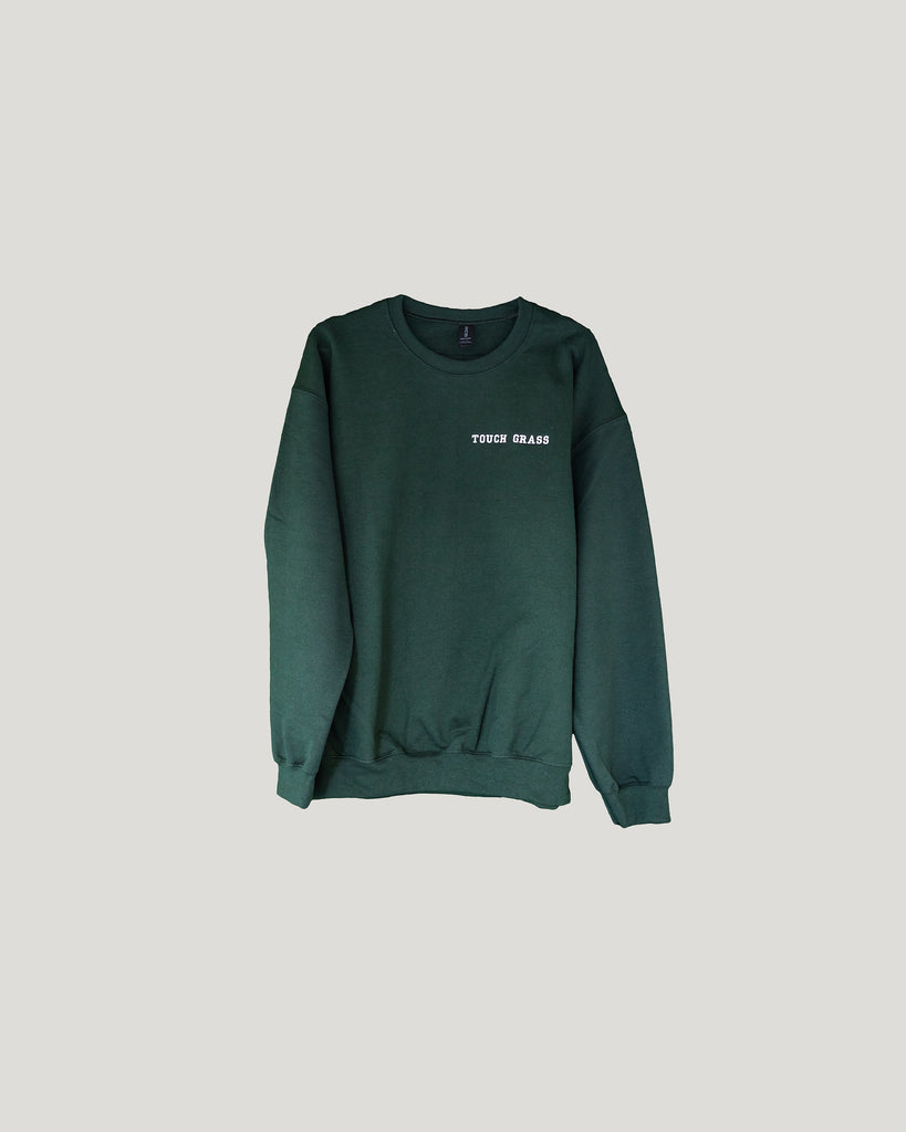 Embroidered Sweatshirt - Touch Grass