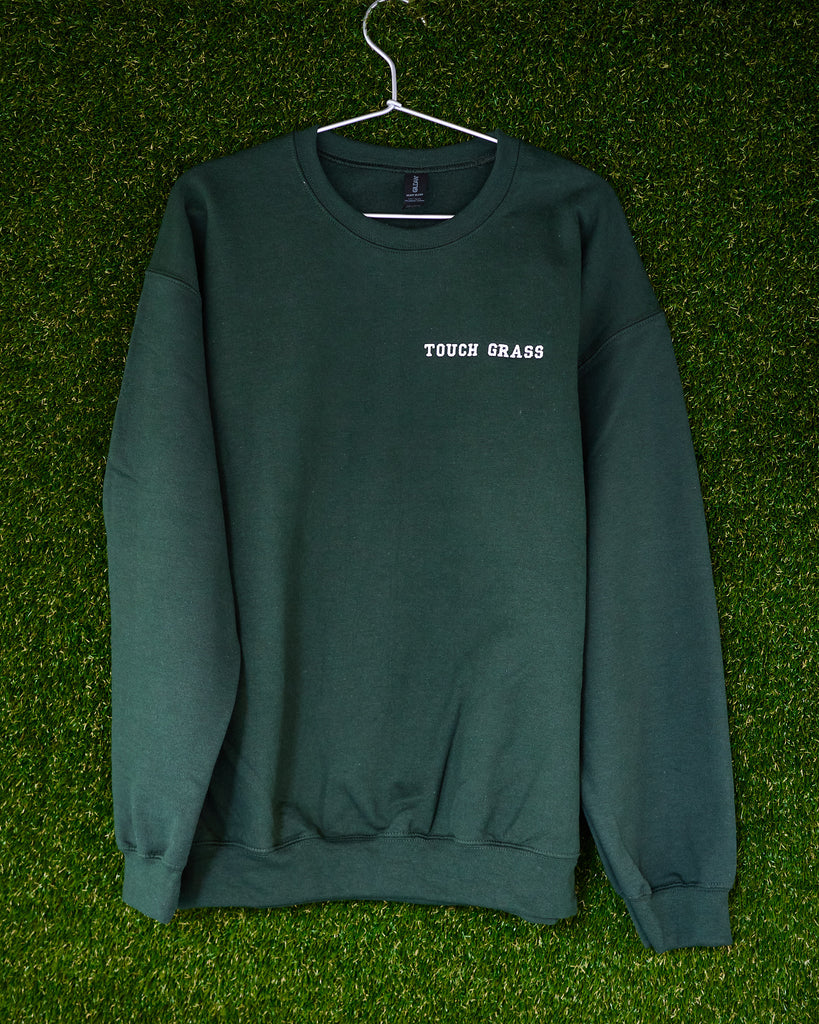 Embroidered Sweatshirt - Touch Grass