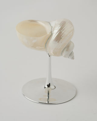 Sculptural seashell wine glass
