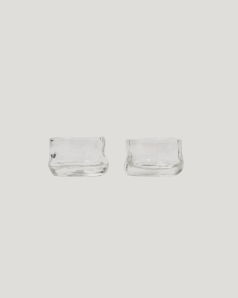 Small organic handmade glass vessel