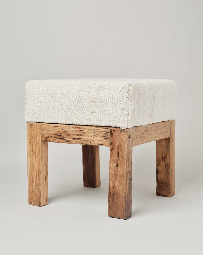 Upholstered Square Stool