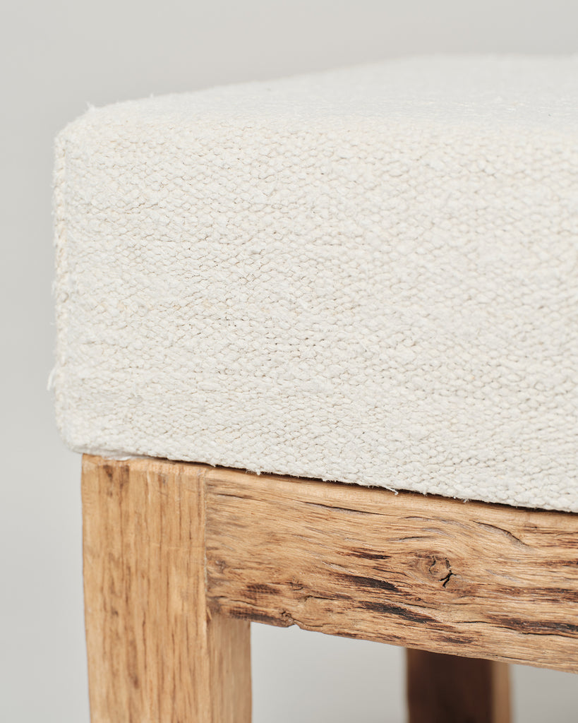 Upholstered Square Stool