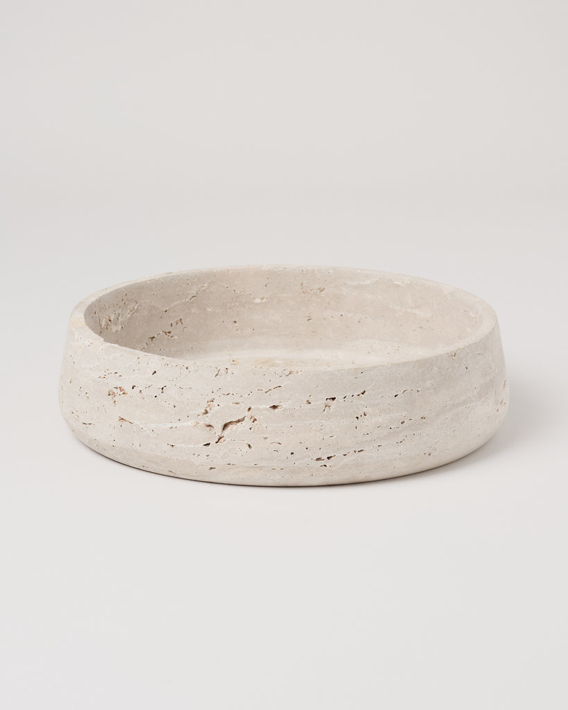 Travertine Decorative Bowl, Large