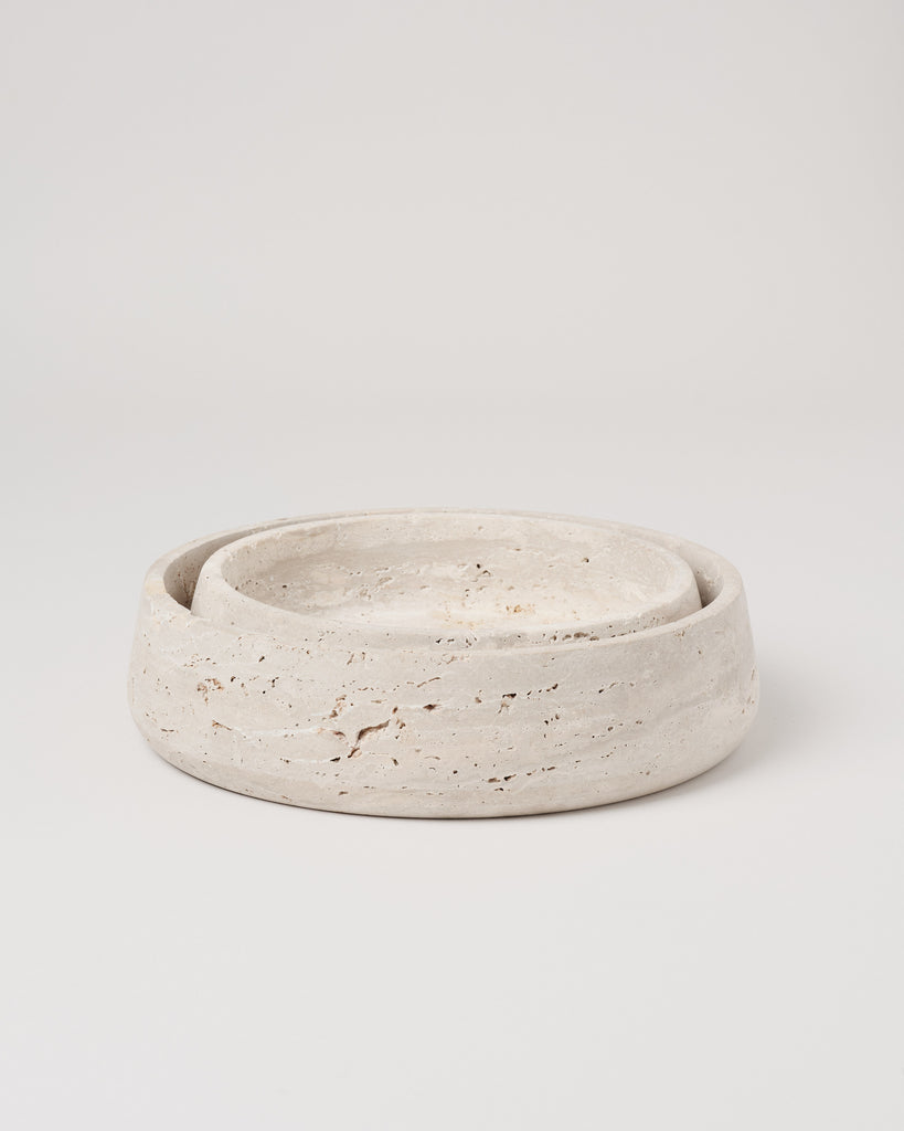 Travertine Decorative Bowl, Small