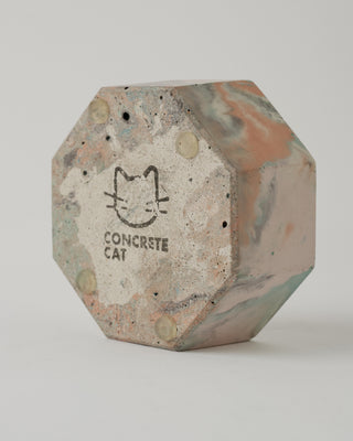 Concrete Cat Pastel Concrete Bowl