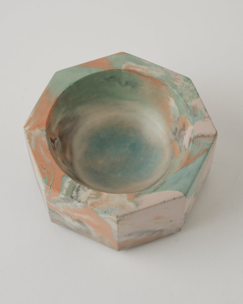 Concrete Cat Pastel Concrete Bowl