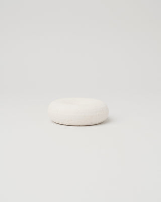 Donut Candle Holder, Crema Marfil Marble