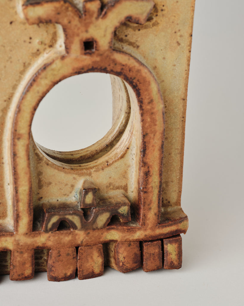 Michael and Harriet Cohen 1960 Ceramic Mirror