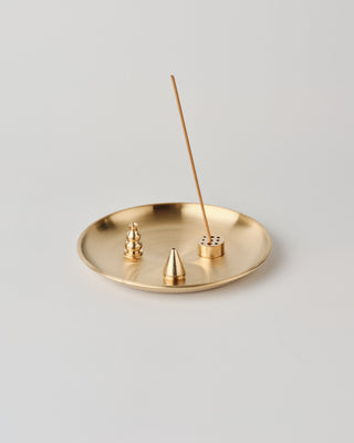 Brass Incense Round Tray