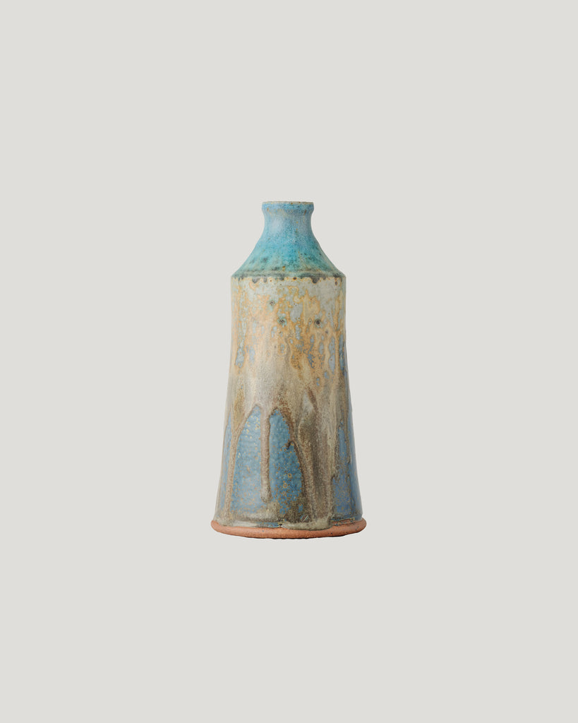 Blue - Wheel thrown stoneware bottle