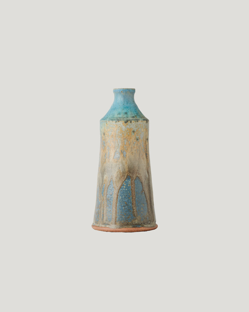 Blue - Wheel thrown stoneware bottle