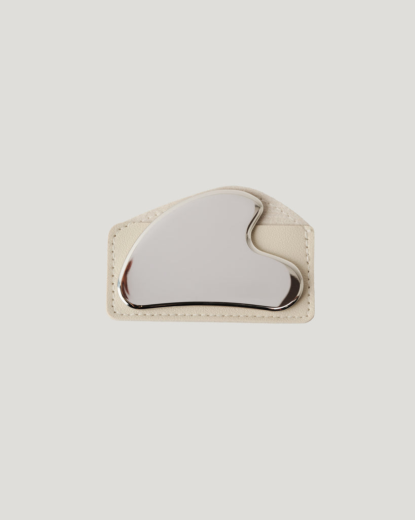 Stainless Steel Gua Sha with Leather Case