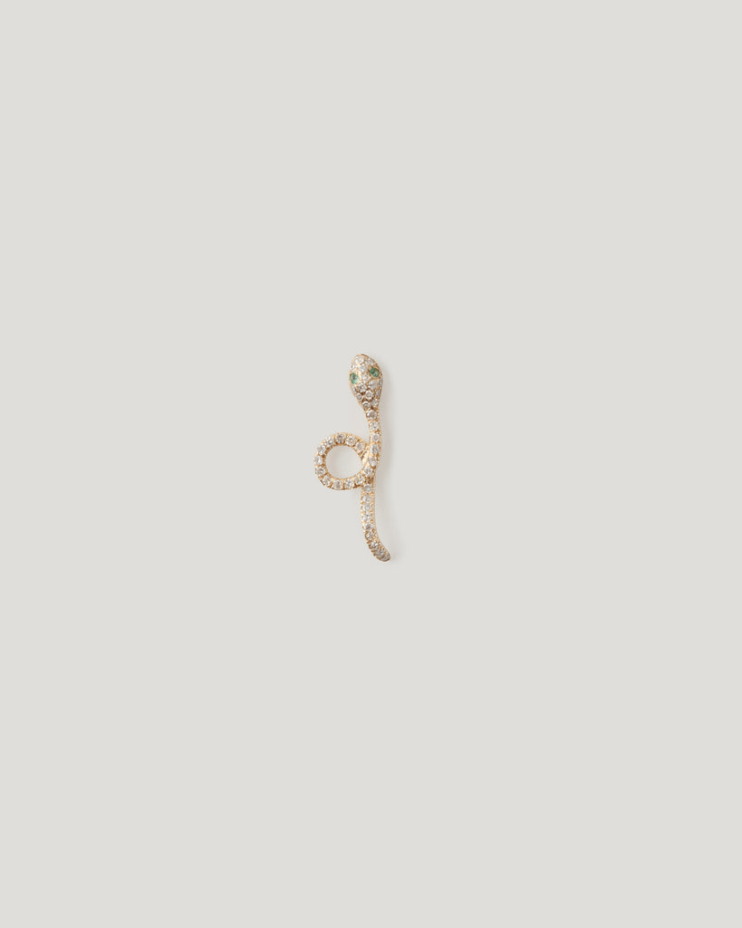 Diamond Snake Earring