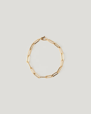 Gold Paperclip Bracelet