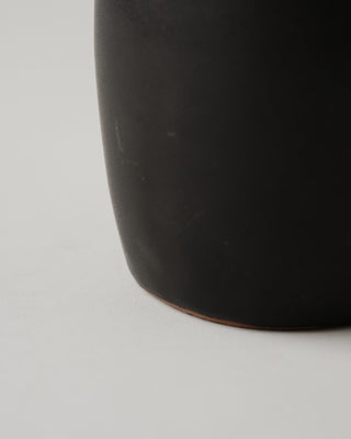 Black Ceramic Rounded Vase