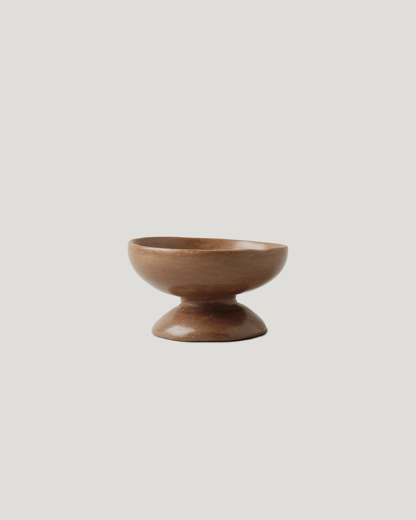 Puebla pottery miniature pedestal dish