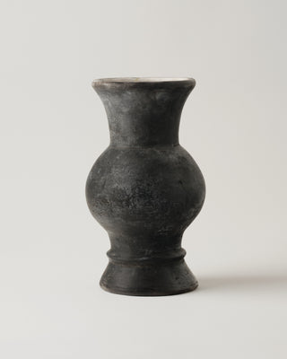 Oaxacan Pottery Black Clay Vase