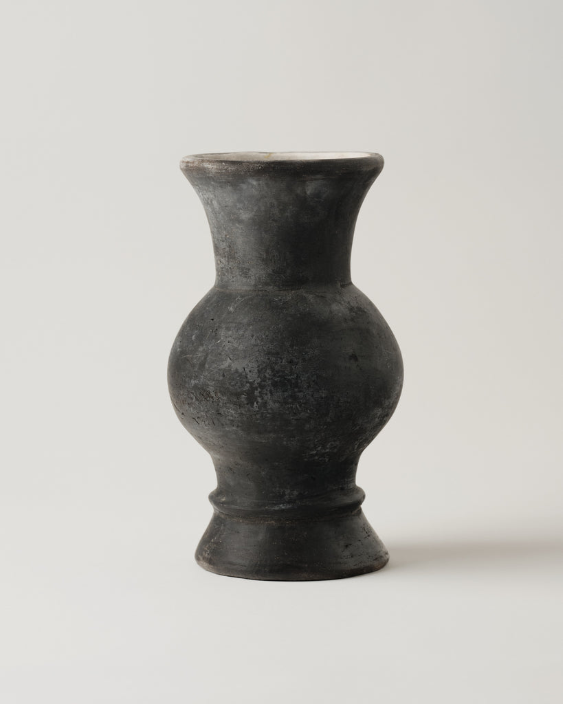 Oaxacan Pottery Black Clay Vase