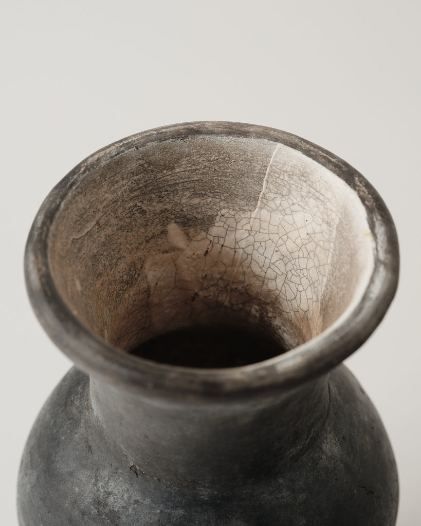 Oaxacan Pottery Black Clay Vase