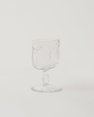 Antique Footed Cut Glass Floral Pattern Cigarette Holder