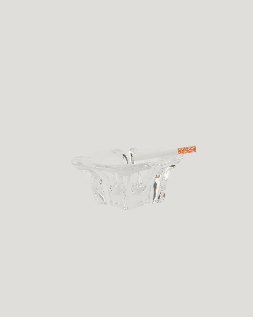 Vintage Signed Crystal Ashtray