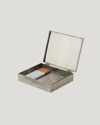 Vintage Square Metal Cigarette Box