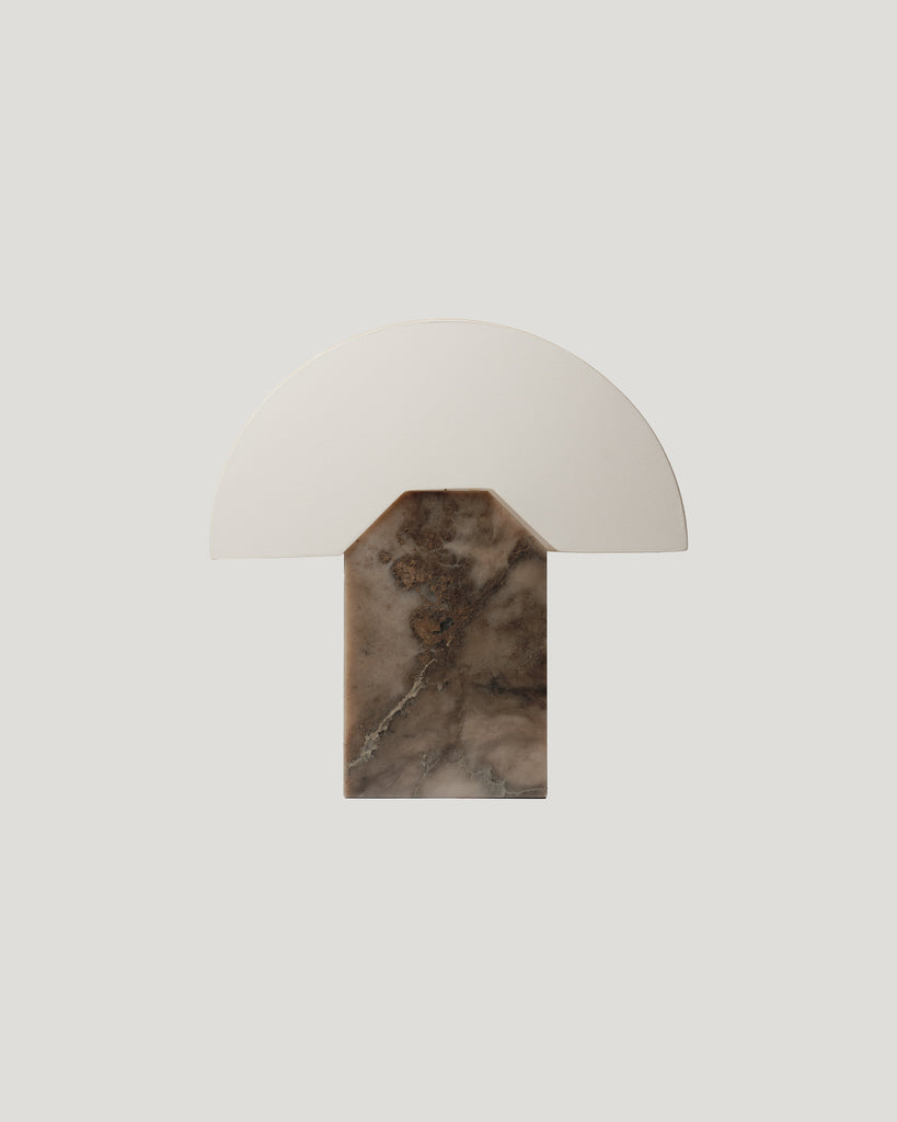 Saint Table Lamp, Tobacco Alabaster