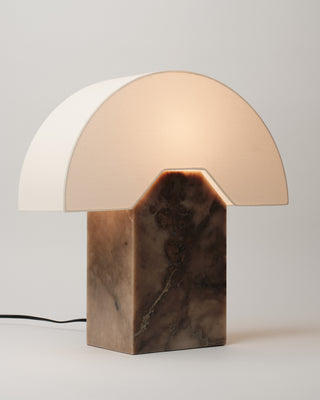 Saint Table Lamp, Tobacco Alabaster